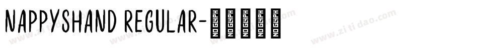 NappysHand Regular字体转换